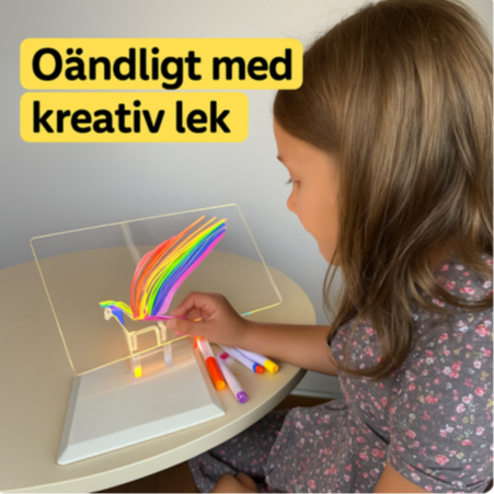 Glowboard - Lysande Återanvändningsbar Ritbräda